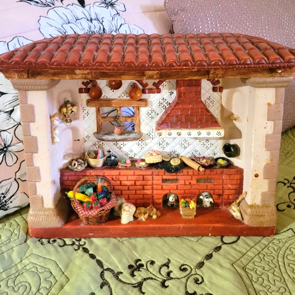Rustic Miniature Ceramic Kitchen Decor